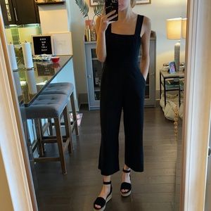 Madewell black tie-back jumpsuit